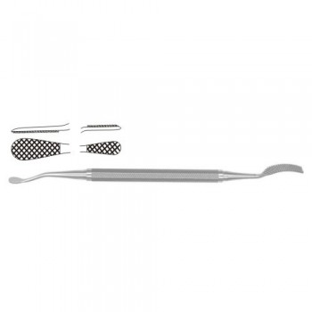 Miller-Colburn Bone File Fig. 1 - Cross Cut Stainless Steel, 18 cm - 7"
